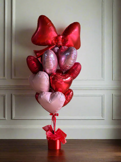 Ballons en aluminium en forme de cœur