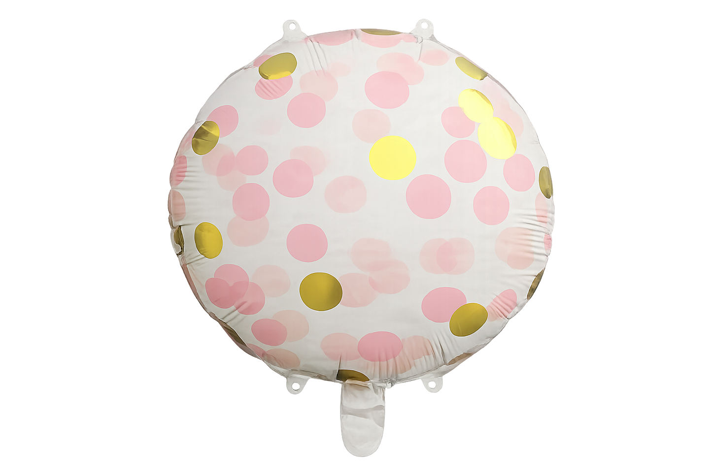 Ballon rond en aluminium motif confettis