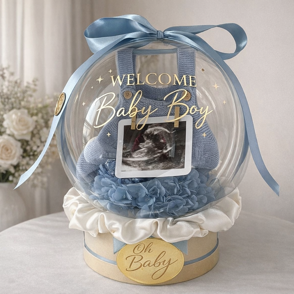 Cadeau naissance personnalisé – Cloche premium