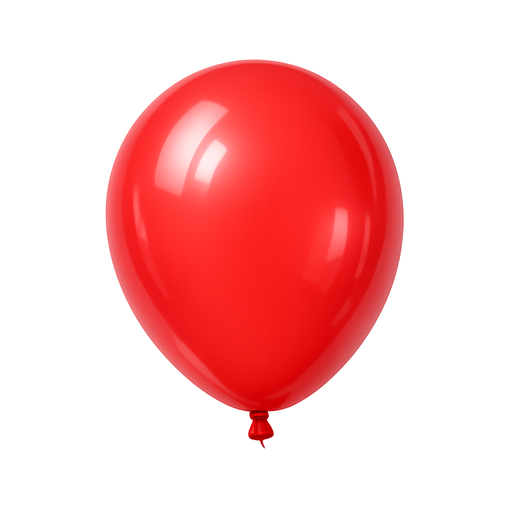 Ballons ronds en latex gonflés à l’hélium