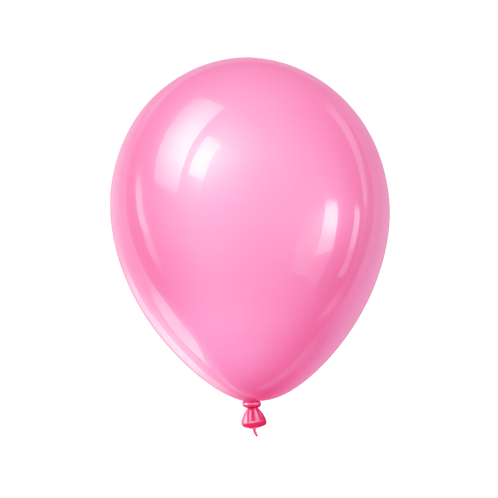 Ballons ronds en latex gonflés à l’hélium