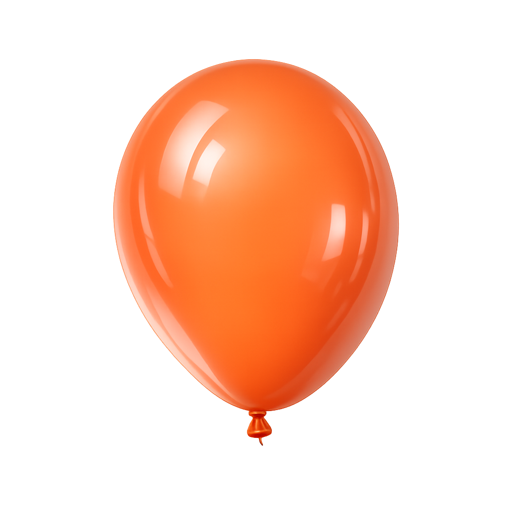 Ballons ronds en latex gonflés à l’hélium