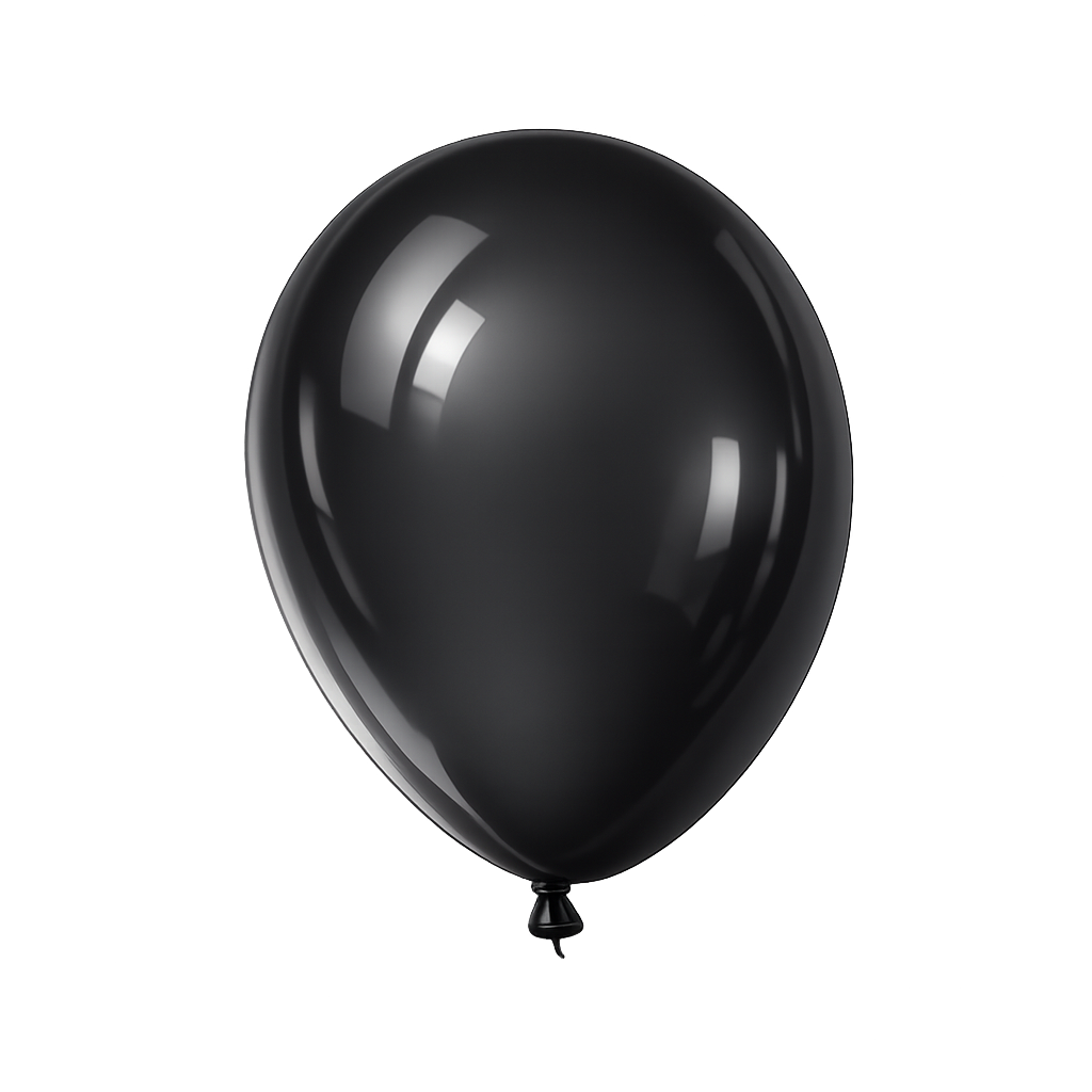 Ballons ronds en latex gonflés à l’hélium