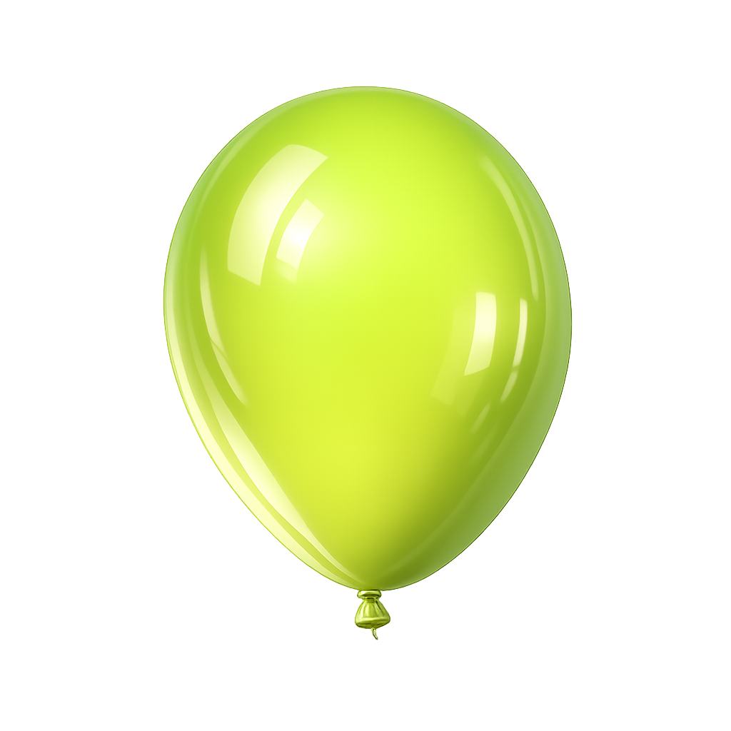 Ballons ronds en latex gonflés à l’hélium