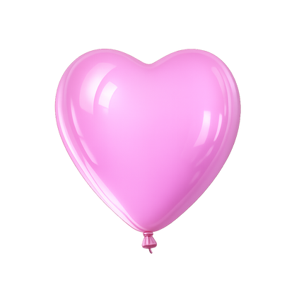 Ballons en latex en forme de cœur gonflés à l’hélium