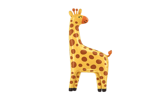 Ballon personnage girafe en aluminium
