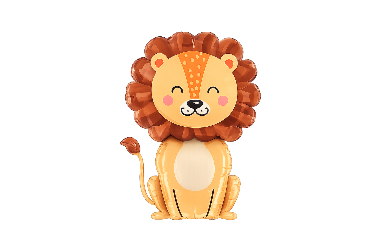 Ballon personnage lion en aluminium