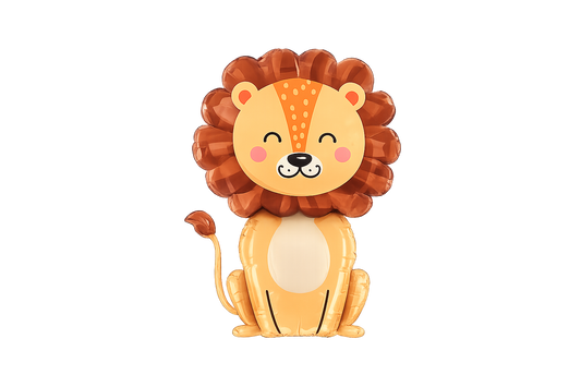 Ballon personnage lion en aluminium